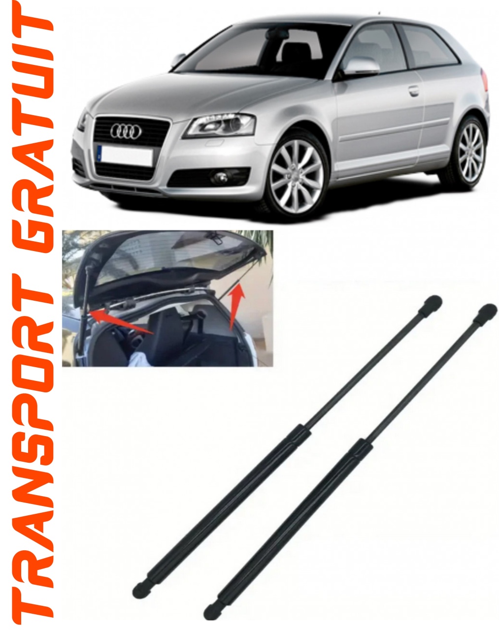 Set 2 amortizoare Haion portbagaj pentru masina AUDI A3