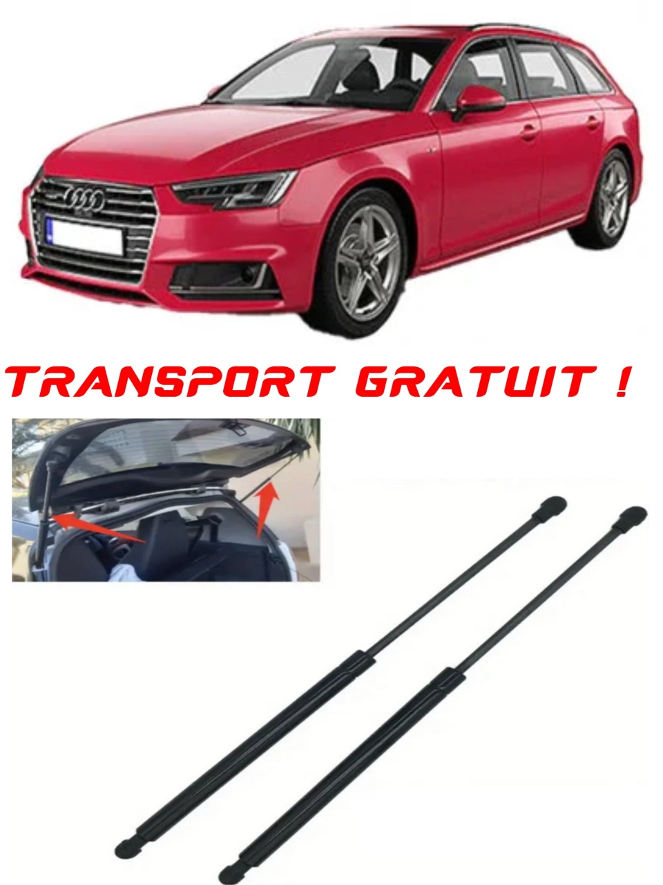 Set 2 amortizoare Haion portbagaj pentru masina AUDI 8WJ), A4 Allroad B9 (8WH