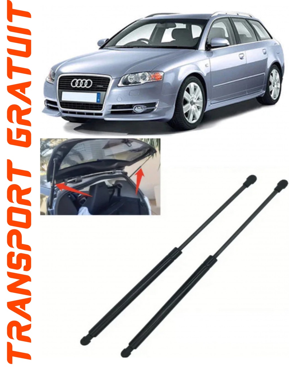 Set 2 amortizoare Haion portbagaj pentru masina AUDI A4 B7 Avant