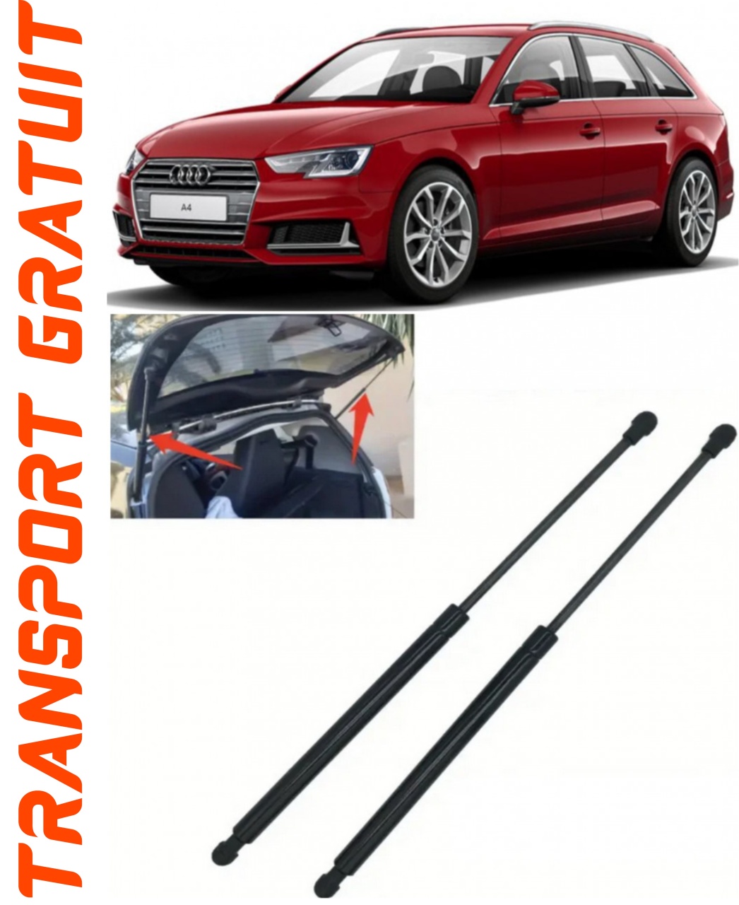 Set 2 amortizoare Haion portbagaj pentru masina AUDI A4 B9 Avant