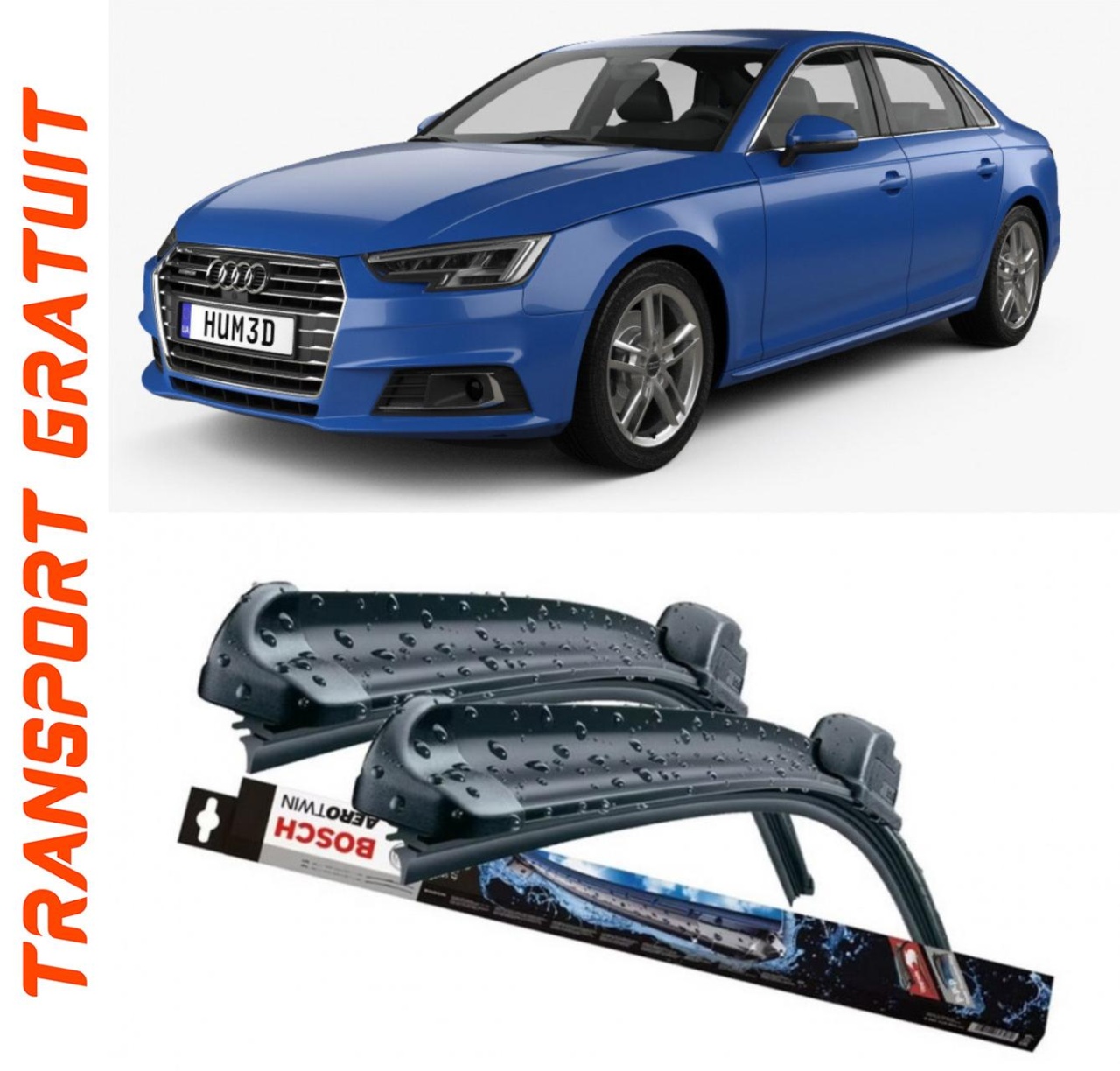 Stergatoare auto dedicat cu masina AUDI