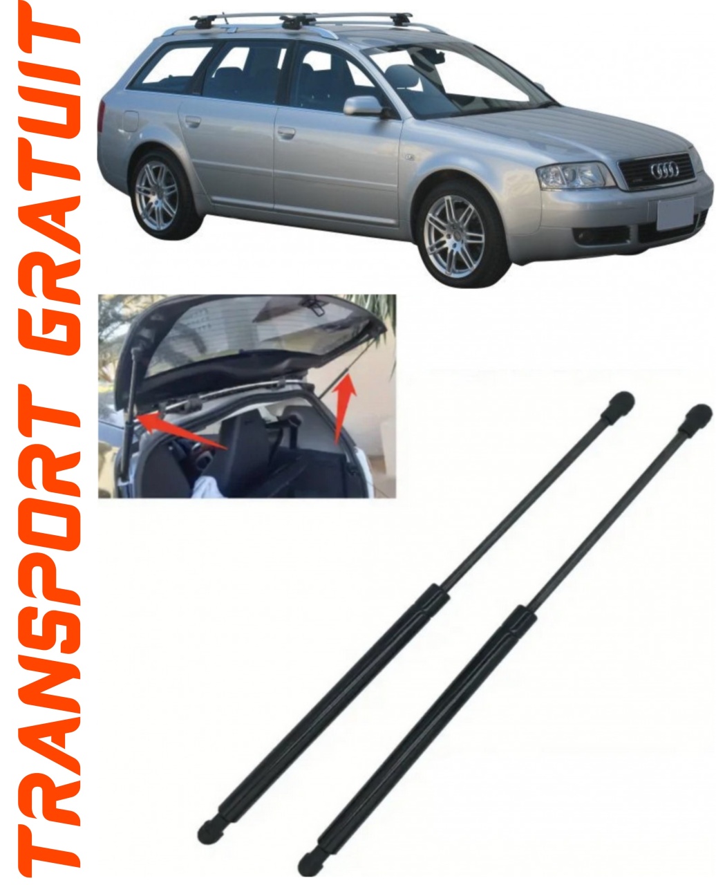 Set 2 amortizoare Haion portbagaj pentru masina AUDI A6 C5