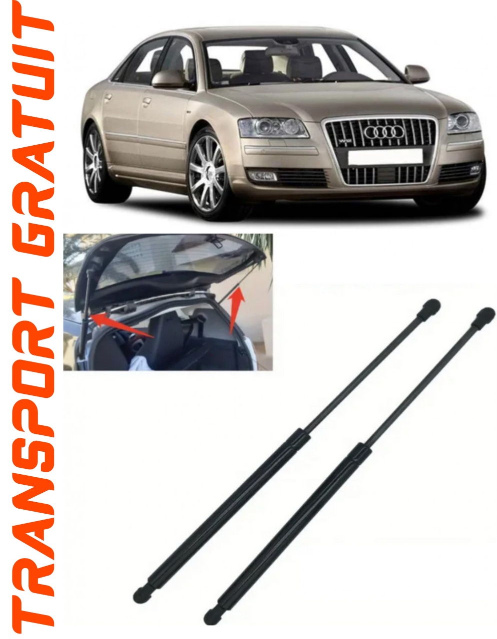 Set 2 amortizoare Haion portbagaj pentru masina AUDI A8 D3