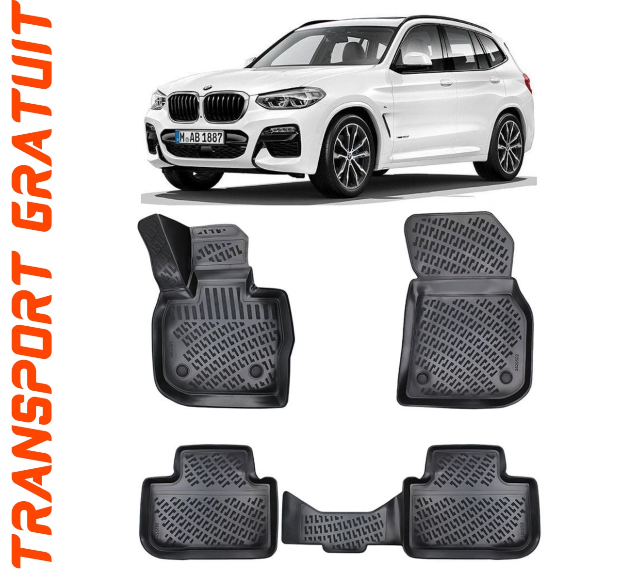 Set covorase auto pentru masina ta BMW X3