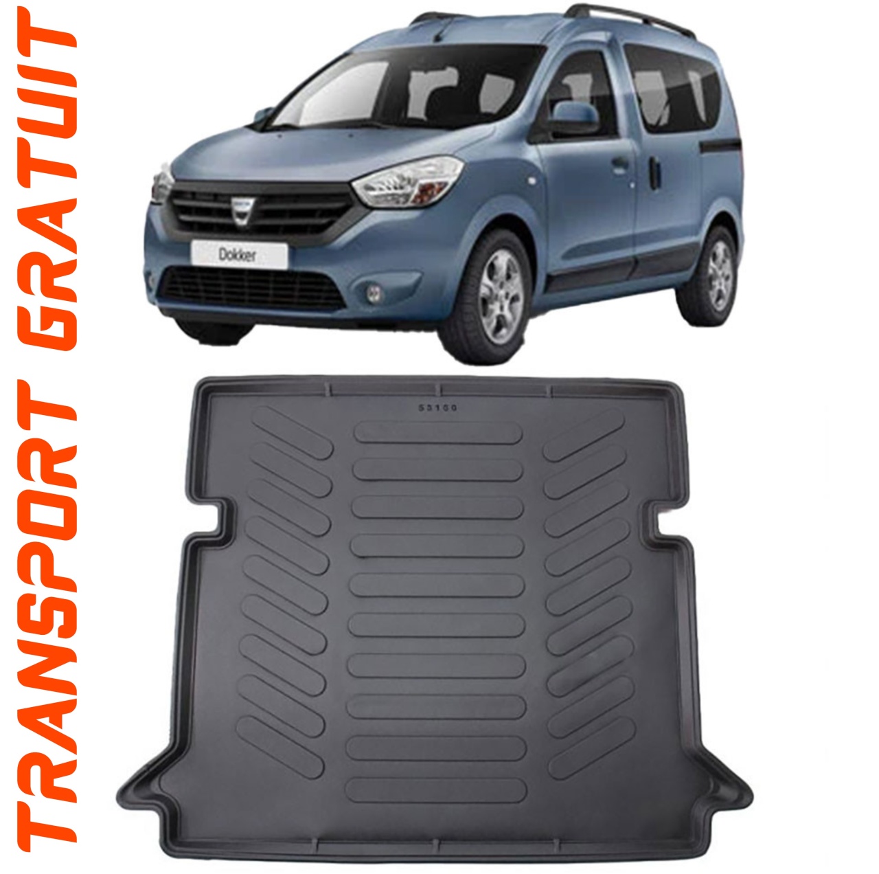 Tavita portbagaj auto dedicata pentru haionul masinii tale Dacia Dokker