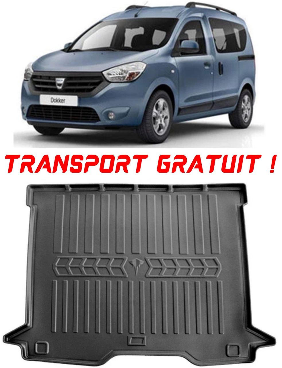 Tavita portbagaj auto dedicata pentru haionul masinii tale Dacia Dokker