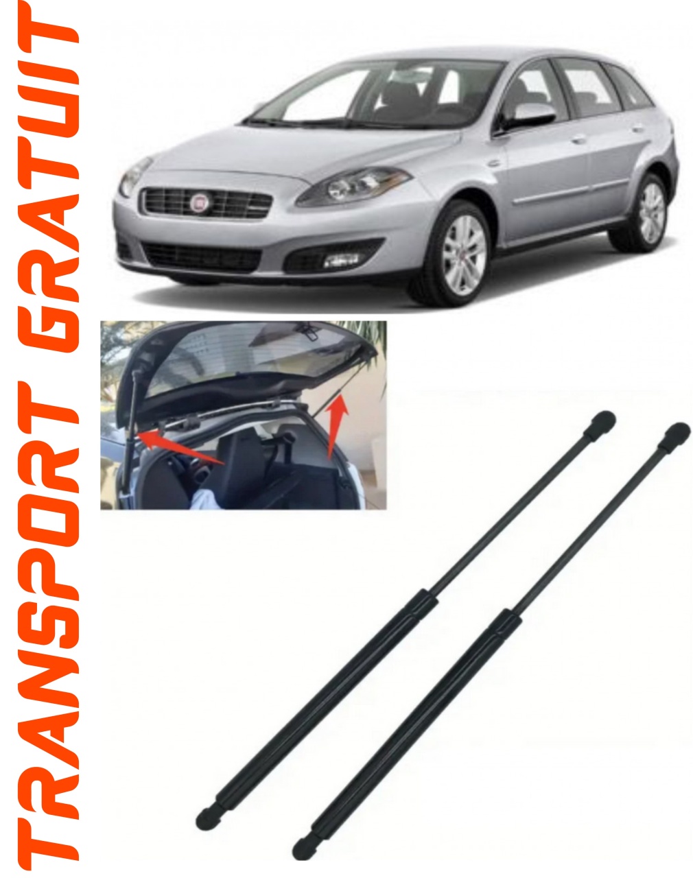 Set 2 amortizoare Haion portbagaj pentru masina Fiat Croma