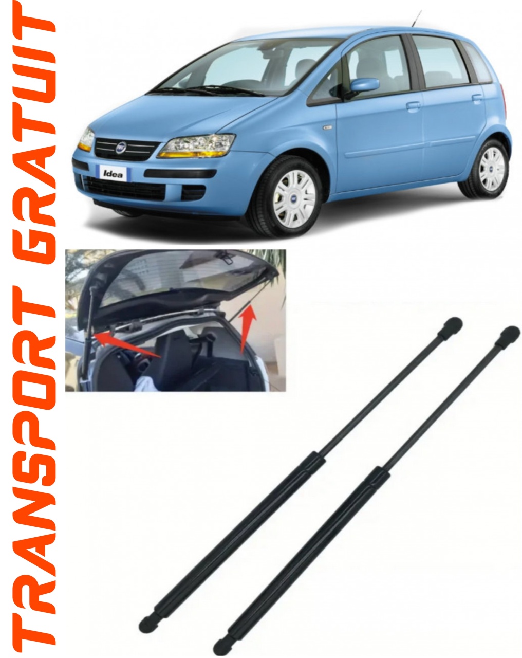 Set 2 amortizoare Haion portbagaj pentru masina Fiat Idea