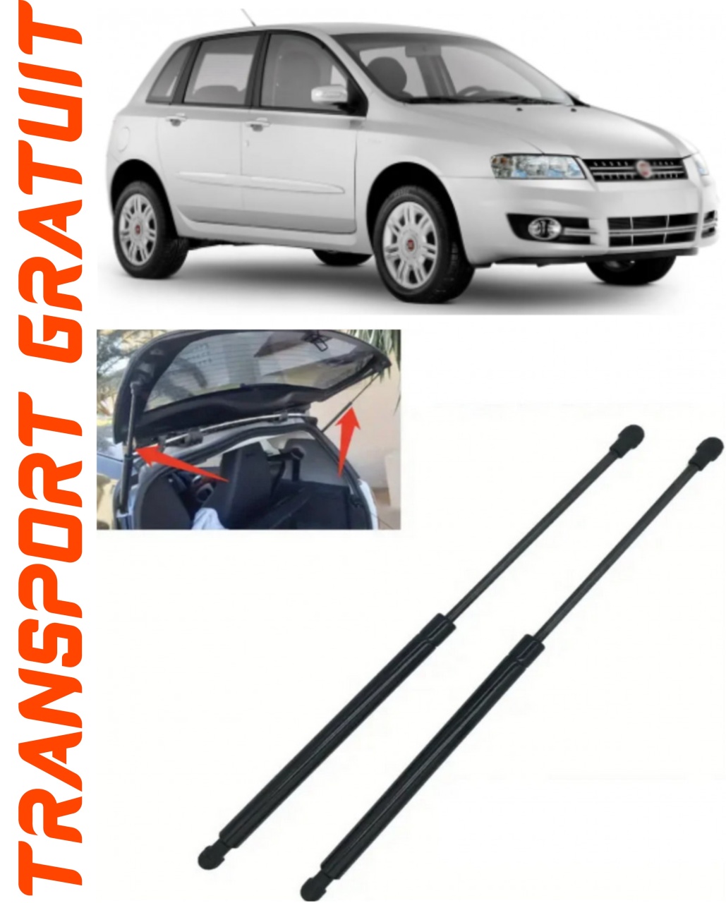 Set 2 amortizoare Haion portbagaj pentru masina Fiat Stilo