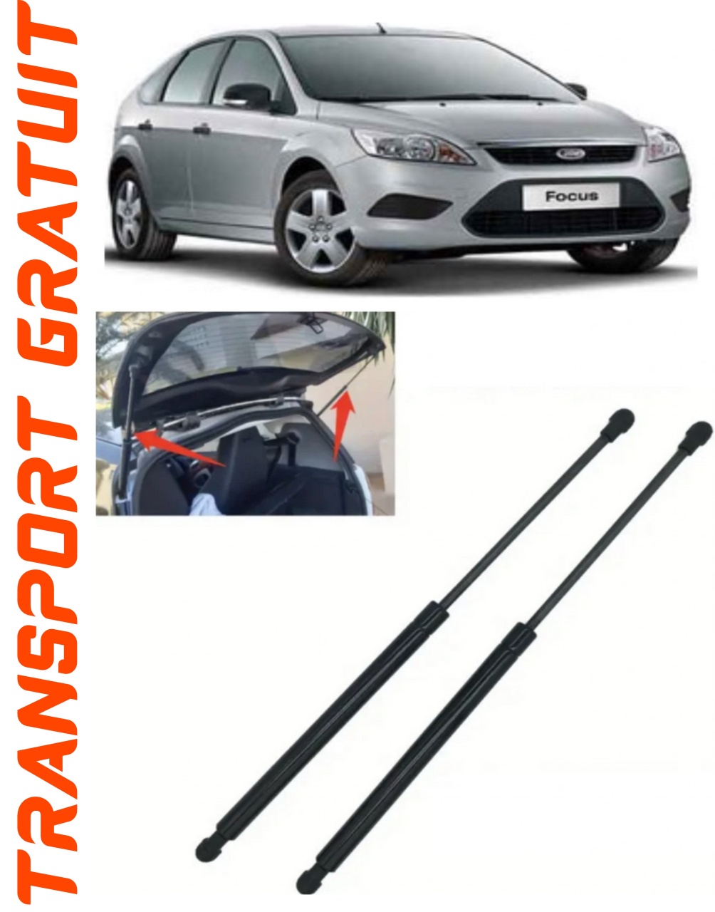Set 2 amortizoare Haion portbagaj pentru masina Ford Focus III