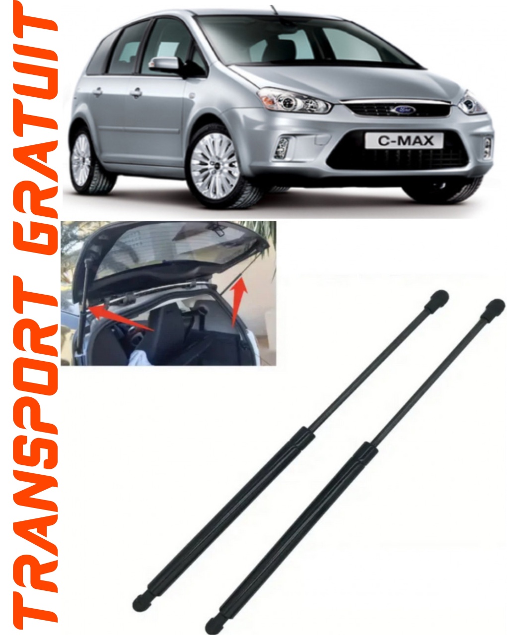Set 2 amortizoare Haion portbagaj pentru masina Ford Grand C-Max