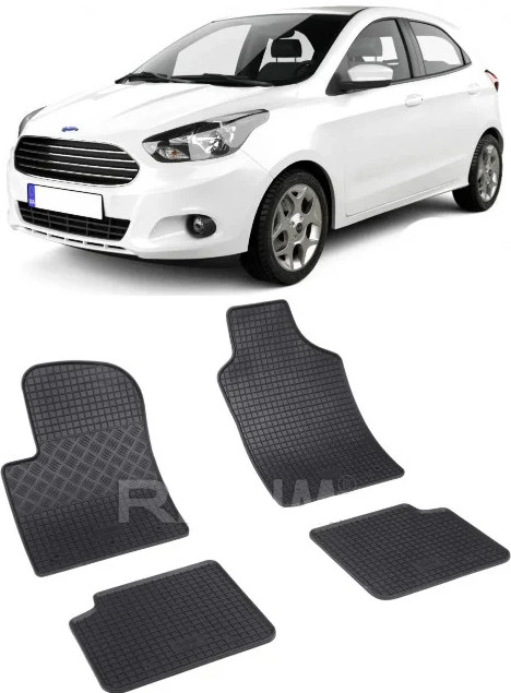 Set 4 covorase Fiat 500 2015-prezent, din cauciuc 100%, compatibile cu autoturismul FIAT 500
