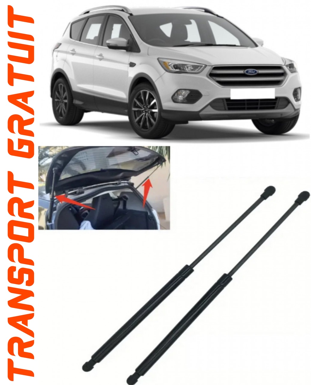 Set 2 amortizoare Haion portbagaj pentru masina Ford Kuga II