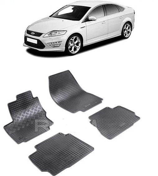 Set 4 covorase Ford Mondeo 2013-2014, din cauciuc 100%, compatibile cu autoturismul FORD Mondeo
