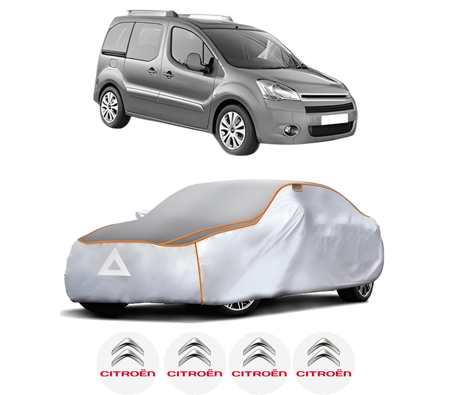 Husa Prelata Antigrindina Auto CITROEN BERLINGO MULTISPACE (B9) din 2008-2021, Protectie auto contra intemperiilor la grindina, Waterproof, 4x Stickere auto CITROEN