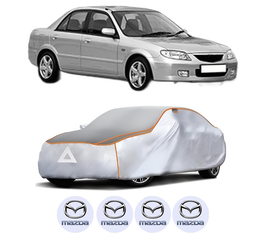 Husa Prelata Antigrindina Auto MAZDA 323 S VI Saloon (BJ) din 1998-2004, Protectie auto contra intemperiilor la grindina, Waterproof, 4x Stickere auto MAZDA