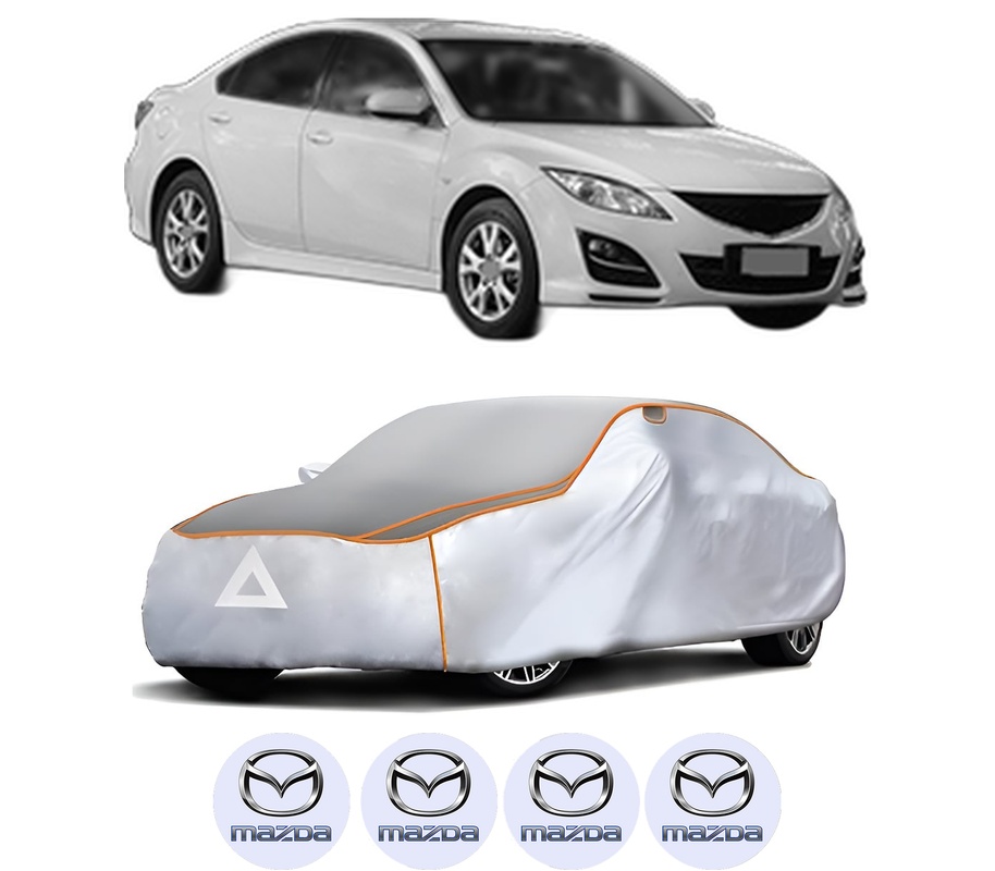 Husa Prelata Antigrindina Auto MAZDA 6 Hatchback (GH) din 2007-2013, Protectie auto contra intemperiilor la grindina, Waterproof, 4x Stickere auto MAZDA
