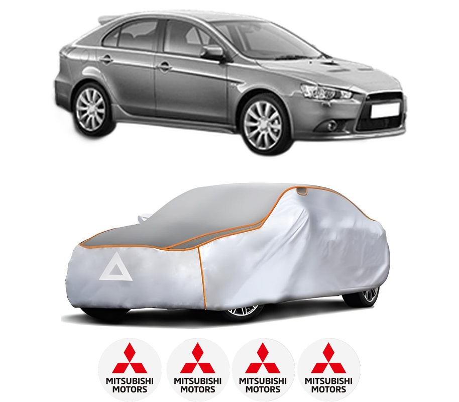 Husa Prelata Antigrindina Auto MITSUBISHI LANCER VIII Sportback (CX_A) din 2008-2010, Protectie auto contra intemperiilor la grindina, Waterproof, 4x Stickere auto MITSUBISHI