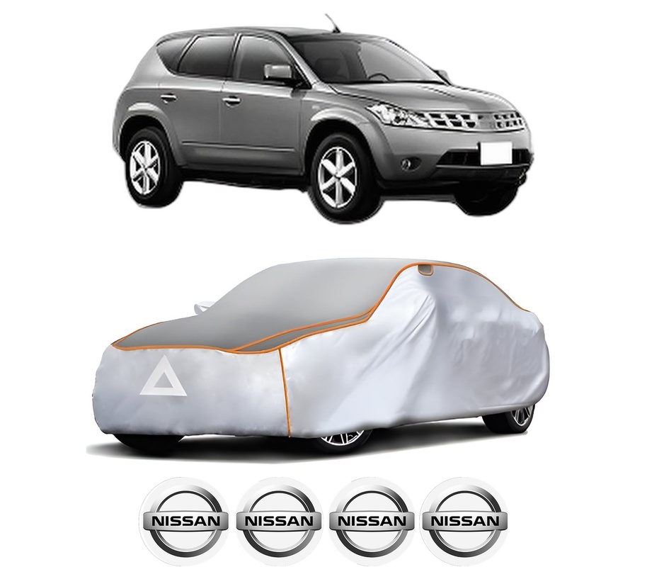 Husa Prelata Antigrindina Auto NISSAN MURANO I (Z50) din 2003-2008, Protectie auto contra intemperiilor la grindina, Waterproof, 4x Stickere auto NISSAN