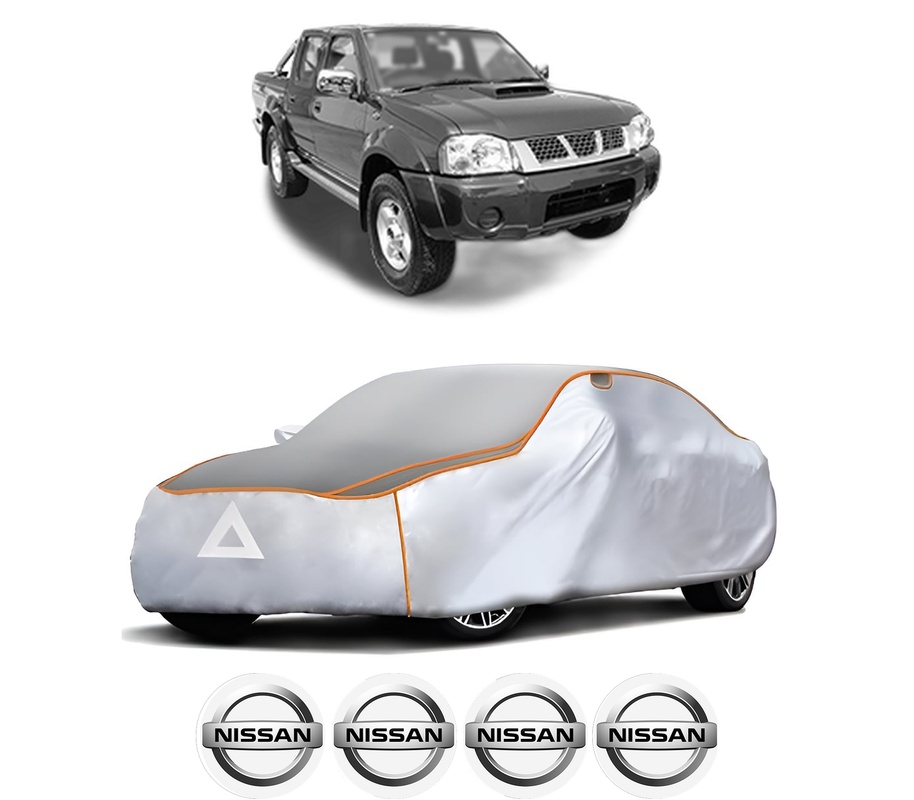Husa Prelata Antigrindina Auto NISSAN NAVARA (D22) din 2001-2008, Protectie auto contra intemperiilor la grindina, Waterproof, 4x Stickere auto NISSAN