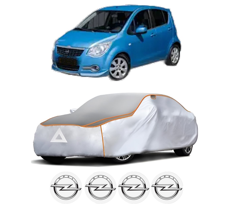 Husa Prelata Antigrindina Auto OPEL AGILA B (H08) din 2008-2014, Protectie auto contra intemperiilor la grindina, Waterproof, 4x Stickere auto OPEL
