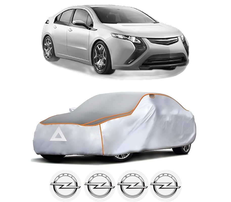 Husa Prelata Antigrindina Auto OPEL AMPERA (R12) din 2011-2015, Protectie auto contra intemperiilor la grindina, Waterproof, 4x Stickere auto OPEL