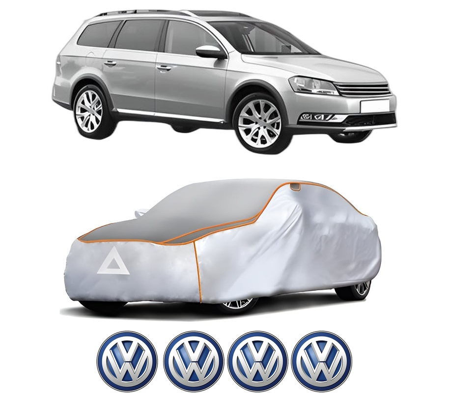 Husa Prelata Antigrindina Auto Volskwagen PASSAT ALLTRACK B7 (365) din 2012-2014, Protectie auto contra intemperiilor la grindina, Waterproof, 4x Stickere auto Volskwagen