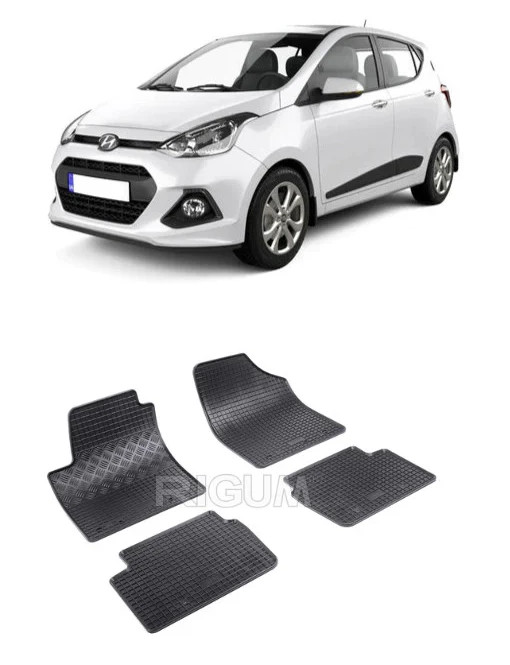 Set 4 covorase Hyundai I10 2008-2013, din cauciuc 100%, compatibile cu autoturismul HYUNDAI i10