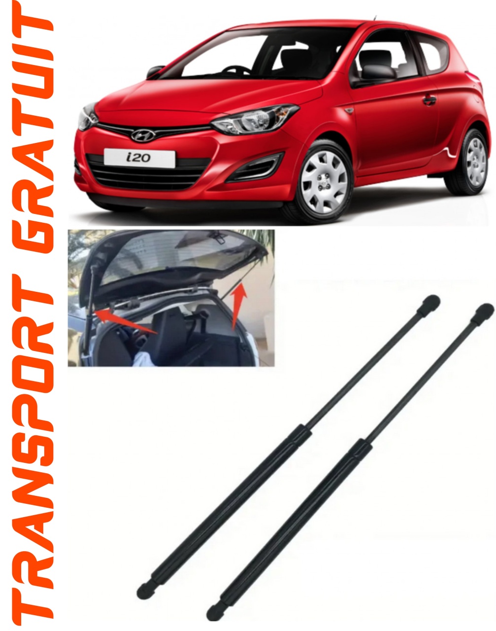 Set 2 amortizoare Haion portbagaj pentru masina Hyundai I20