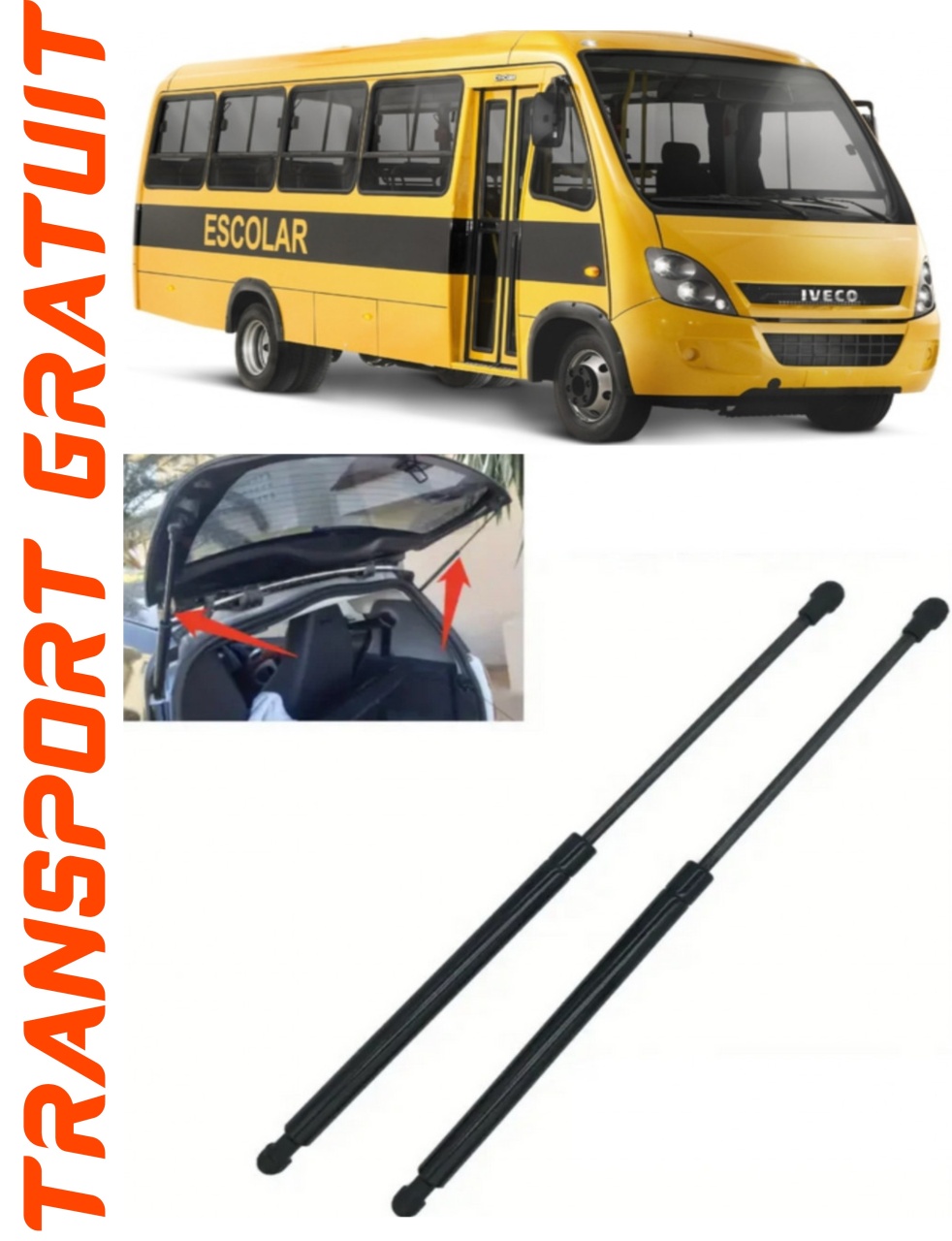 Set 2 amortizoare Haion portbagaj pentru masina Iveco Cityclass