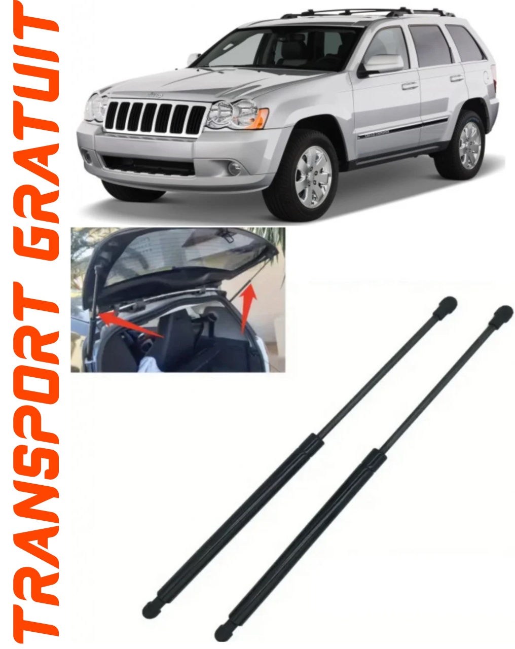 Set 2 amortizoare Haion portbagaj pentru masina JEEP Grand Cherokee IV