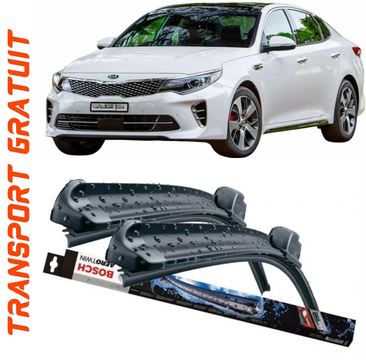 Stergatoare auto dedicat cu masina Kia Optima