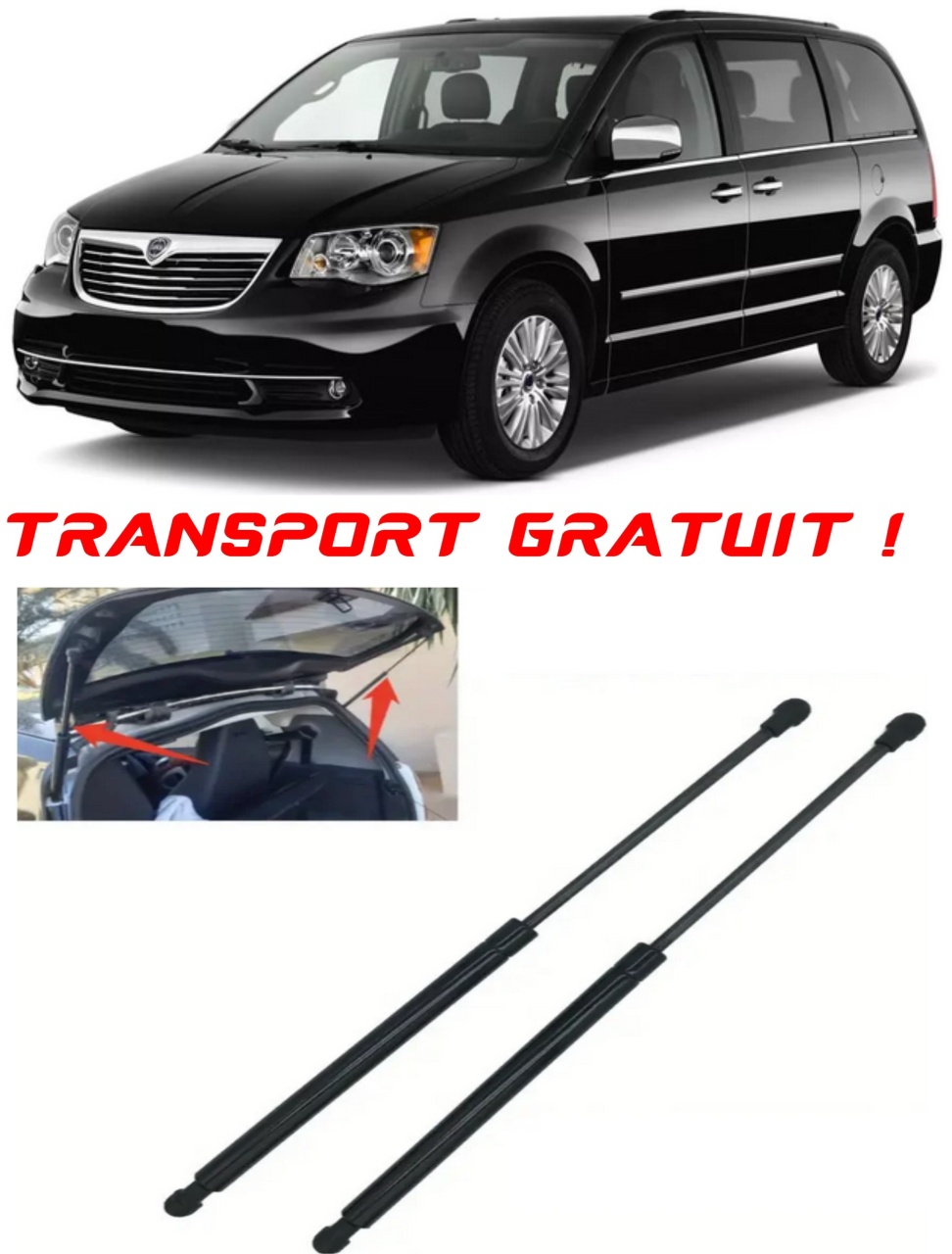 Set 2 amortizoare Haion portbagaj pentru masina Lancia VOYAGER MPV (404_)