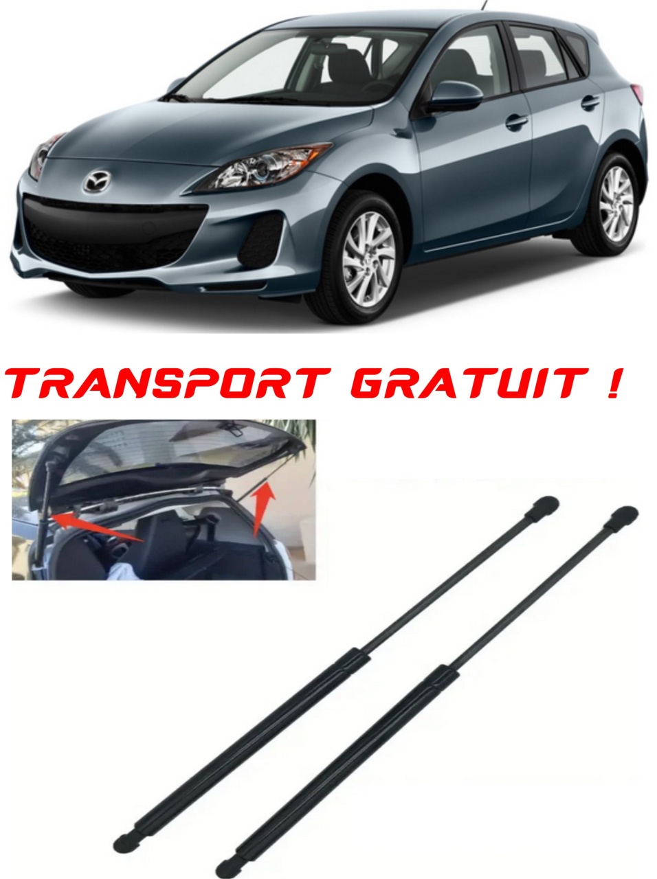 Set 2 amortizoare Haion portbagaj pentru masina Mazda 3 (BL)