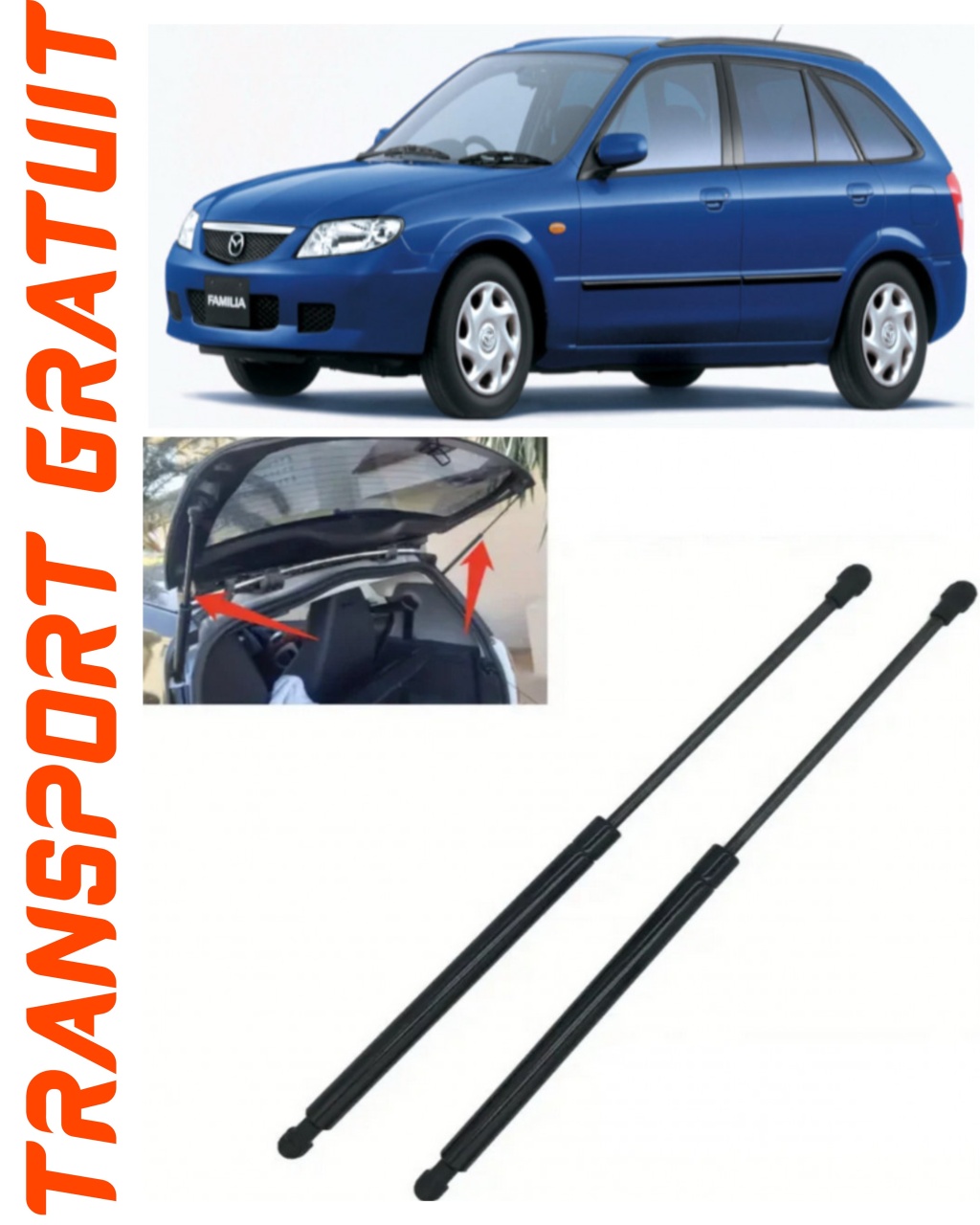 Set 2 amortizoare Haion portbagaj pentru masina Mazda 323 F VI