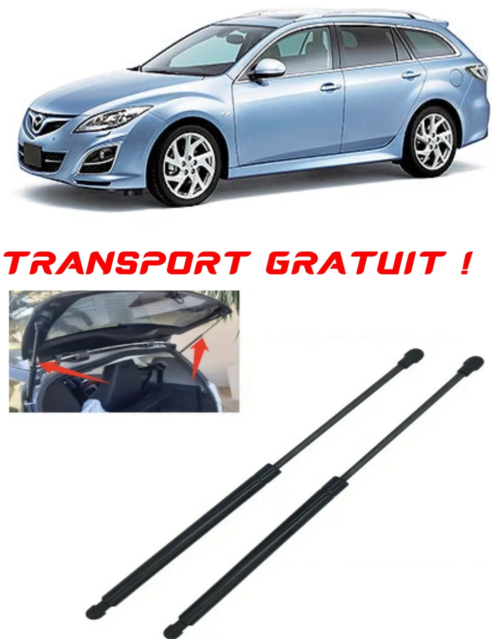 Set 2 amortizoare Haion portbagaj pentru masina Mazda 6 Estate (GH)