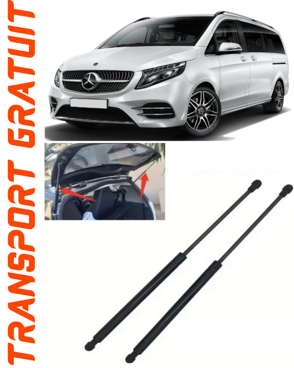 Set 2 amortizoare Haion portbagaj pentru masina Mercedes-benz V-Class