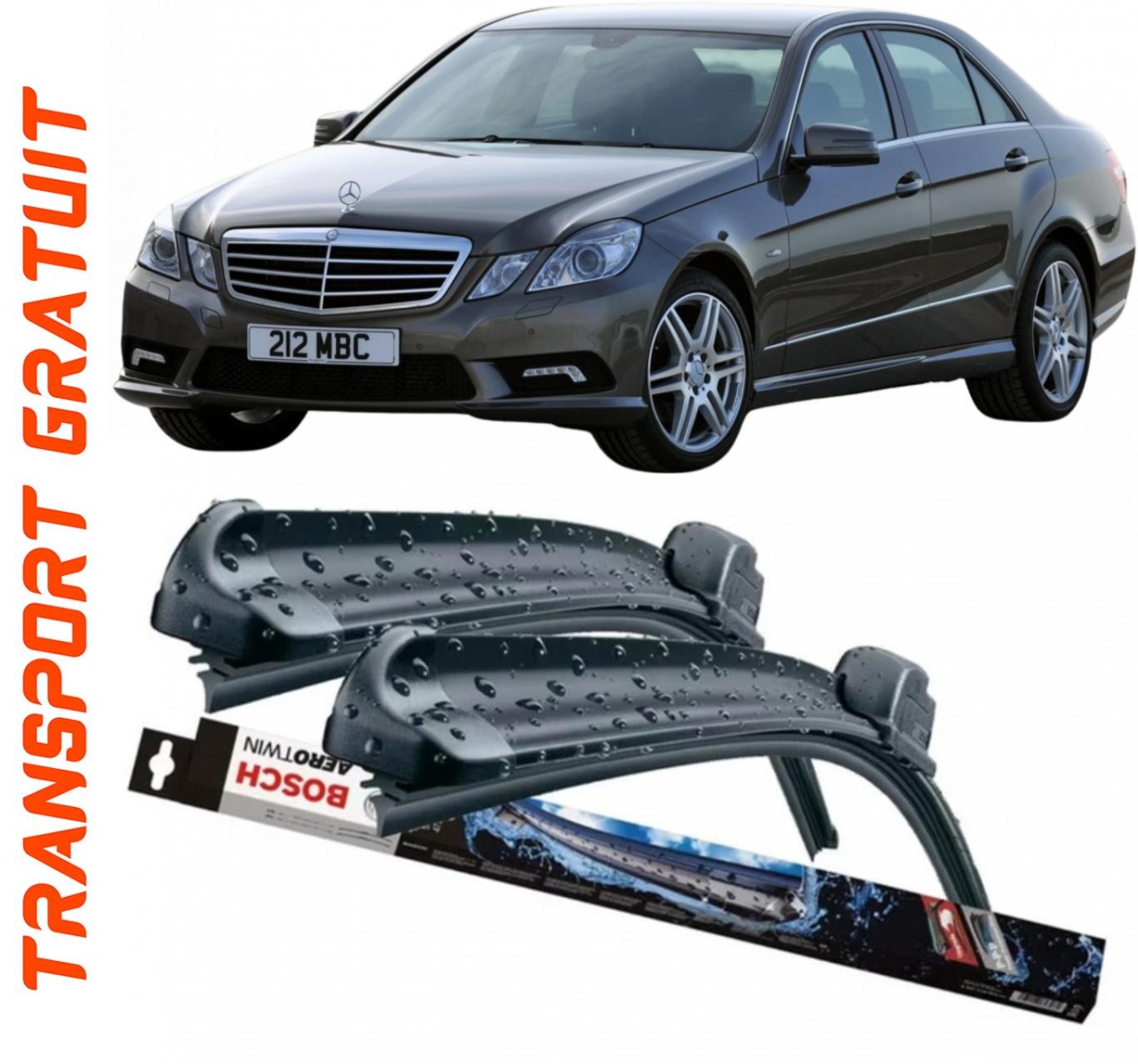 Stergatoare auto dedicat cu masina Mercedes E-Class