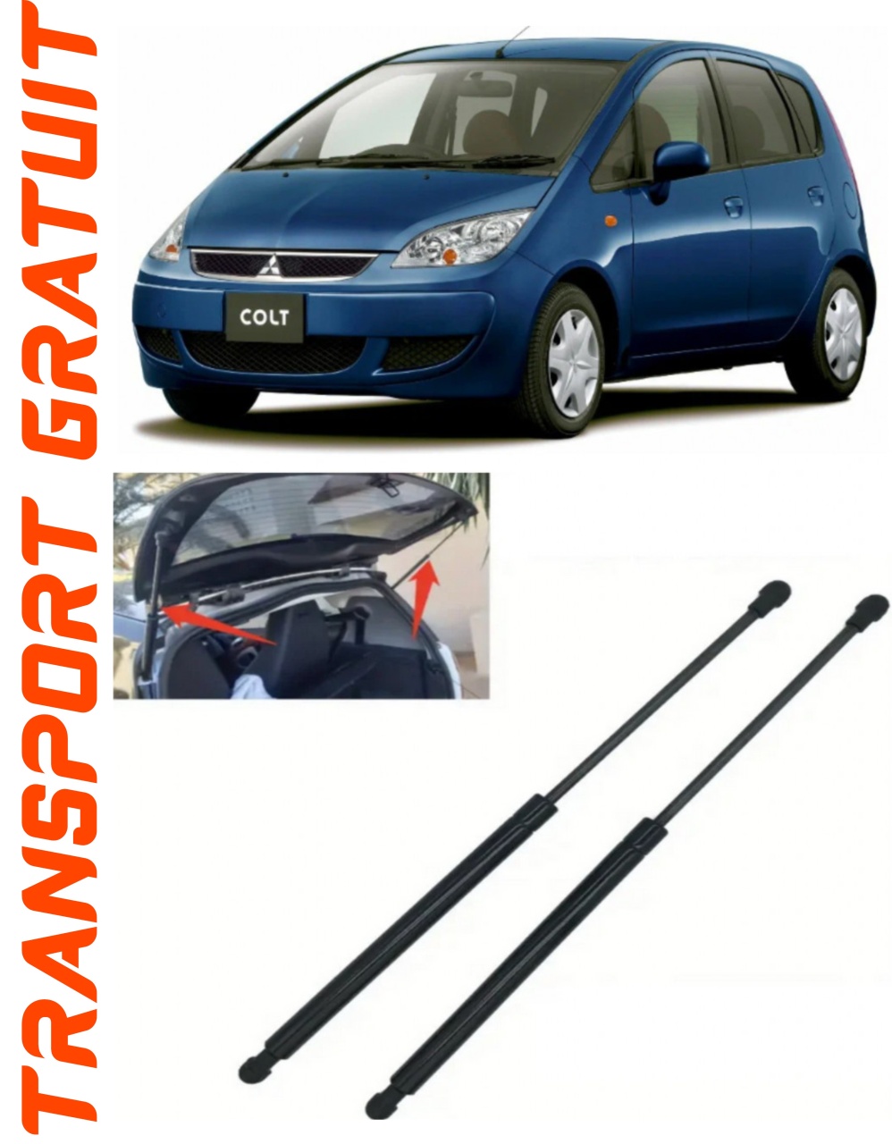 Set 2 amortizoare Haion portbagaj pentru masina Mitsubishi Colt VI