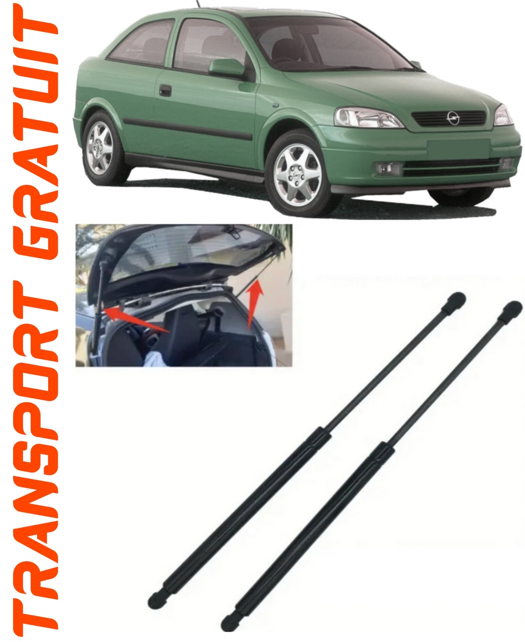 Set 2 amortizoare Haion portbagaj pentru masina Opel Astra G