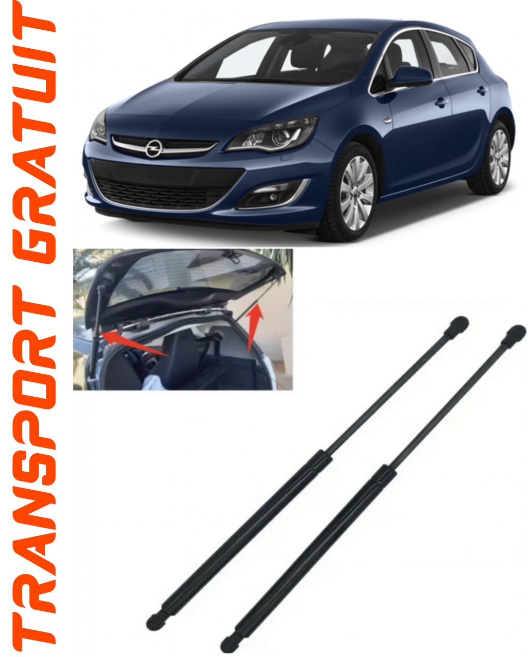 Set 2 amortizoare Haion portbagaj pentru masina Opel Astra J