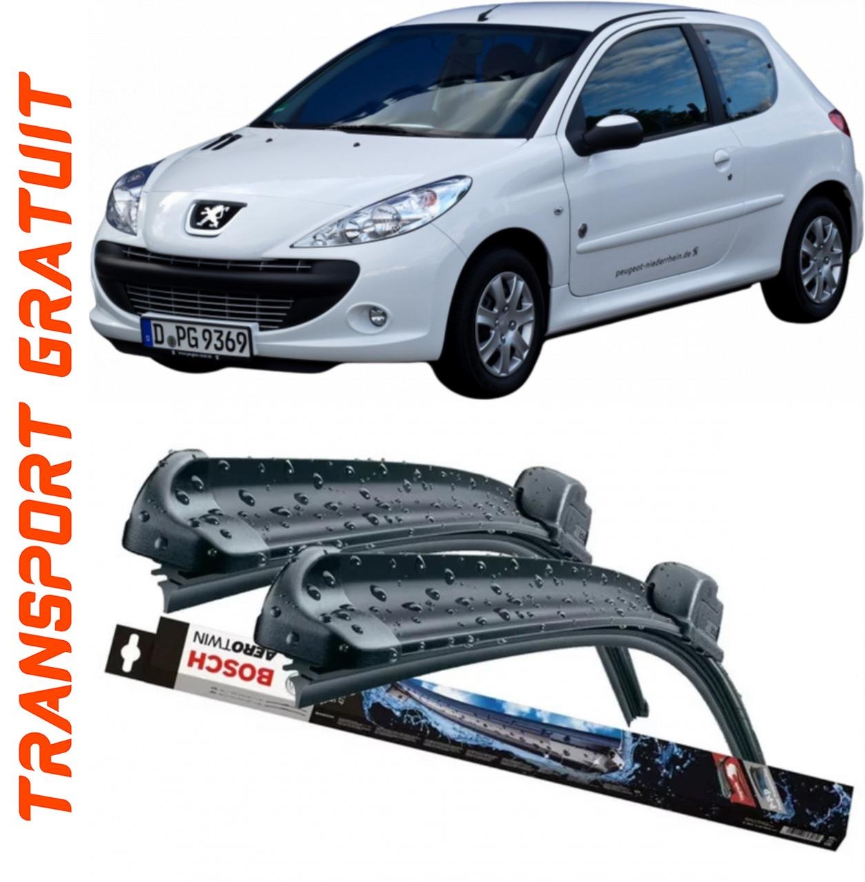 Stergatoare auto dedicat cu masina Peugeot 206