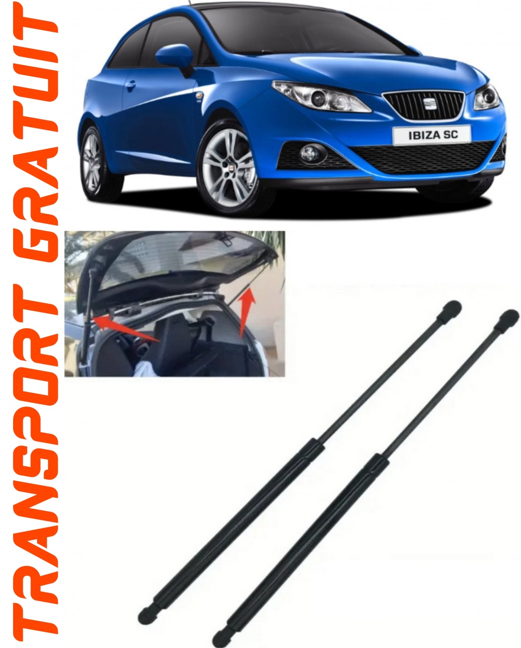 Set 2 amortizoare Haion portbagaj pentru masina Seat Ibiza IV