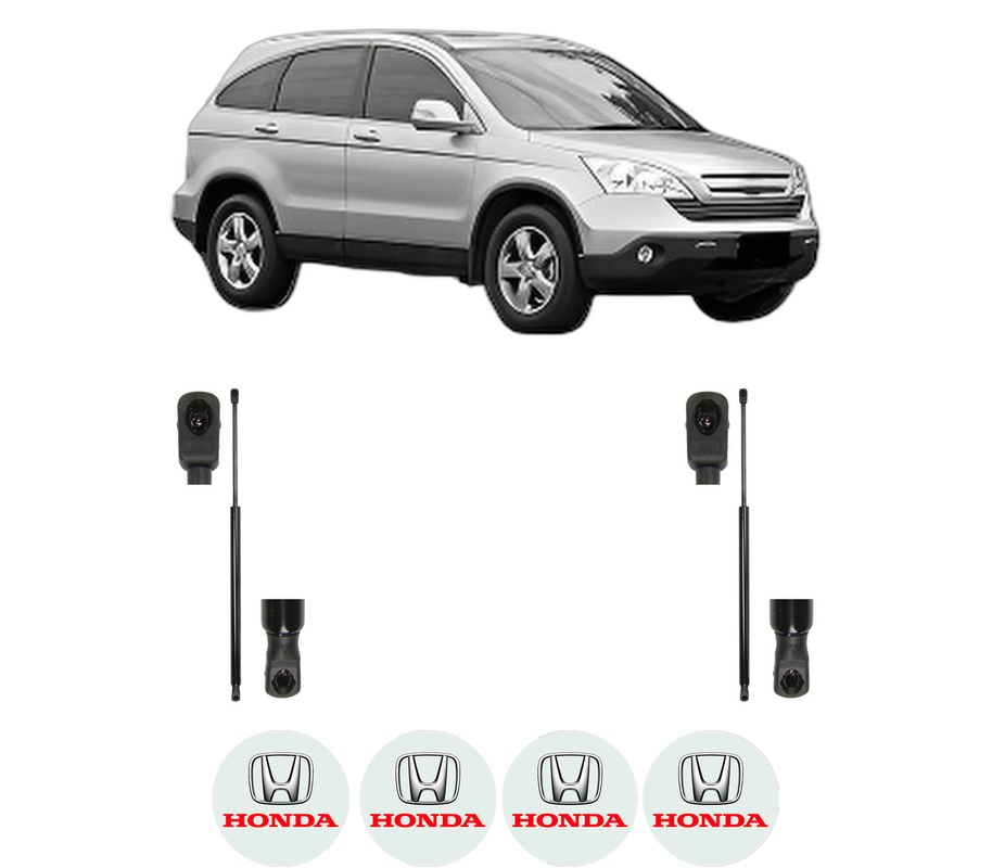 Set amortizoare portbagaj haion pentru HONDA CR-V III (RE_) din 2006-2012, 2 bucati, MAGNUM TECHNOLOGY, 4 stickere auto HONDA