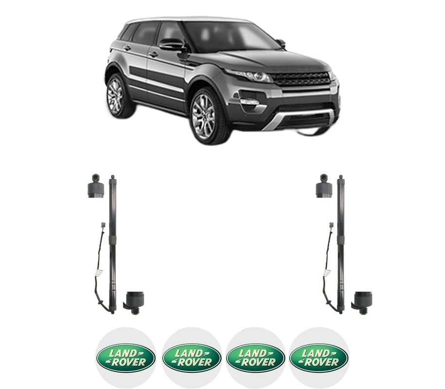 Set amortizoare portbagaj haion pentru LAND ROVER RANGE ROVER EVOQUE (L538) din 2011-2019, 2 bucati, MAGNUM TECHNOLOGY, 4 stickere auto LAND ROVER
