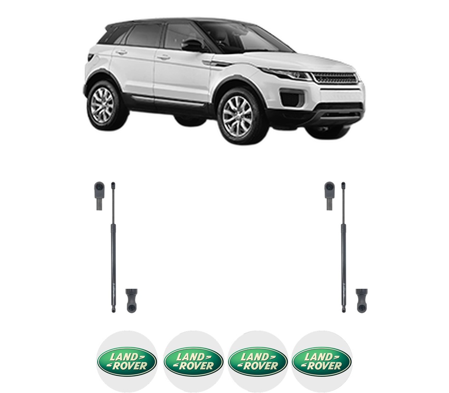 Set amortizoare portbagaj haion pentru LAND ROVER RANGE ROVER EVOQUE (L551) din 2018-2024, 2 bucati, KROSNO, 4 stickere auto LAND ROVER