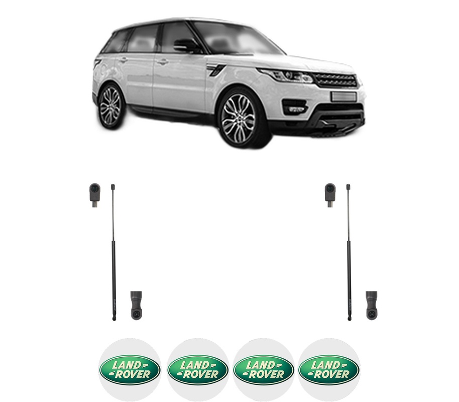 Set amortizoare portbagaj haion pentru LAND ROVER RANGE ROVER SPORT II (L494) din 2013-2022, 2 bucati, KROSNO, 4 stickere auto LAND ROVER