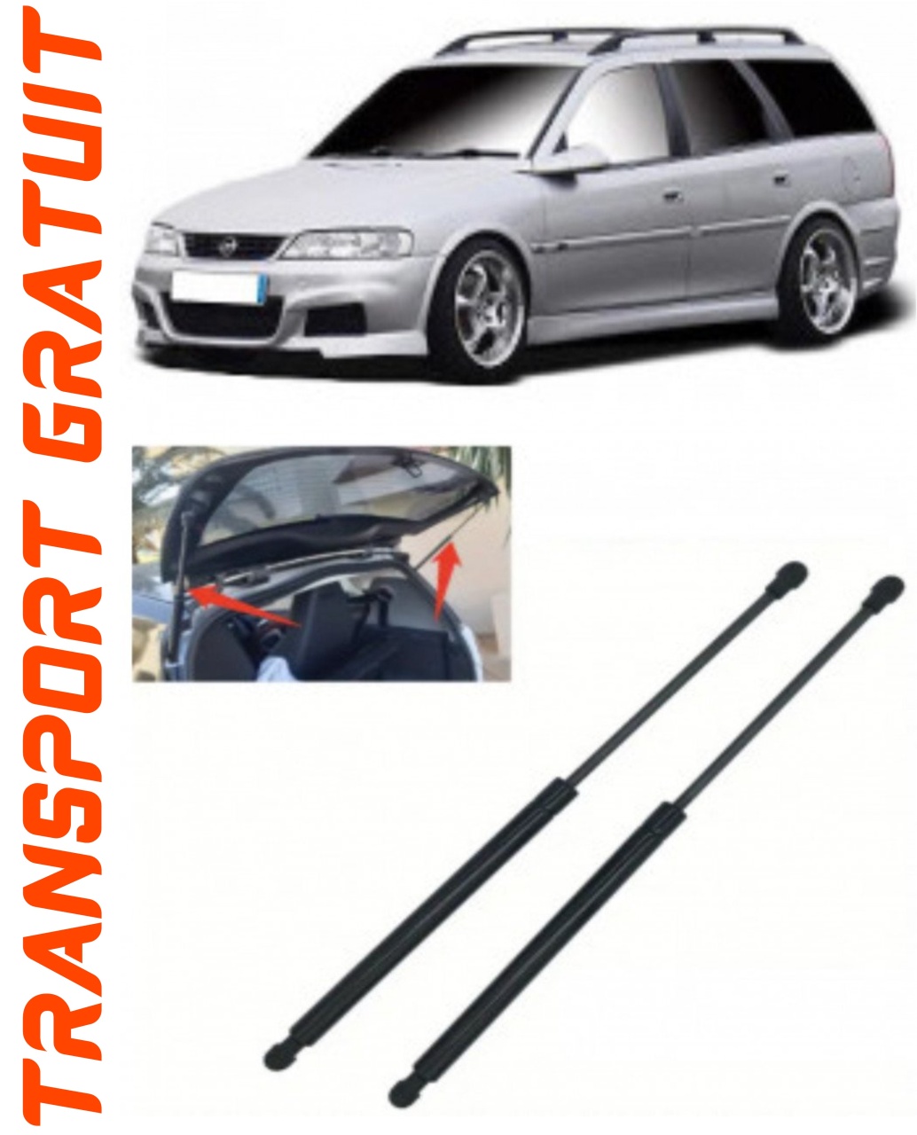 Set 2 amortizoare Haion portbagaj pentru masina Opel Vectra