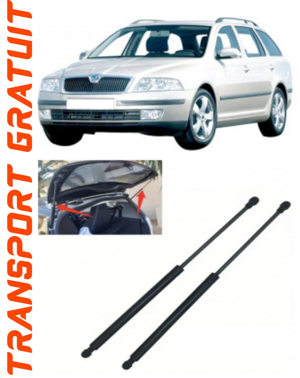 Set 2 amortizoare Haion portbagaj pentru masina SKODA Octavia