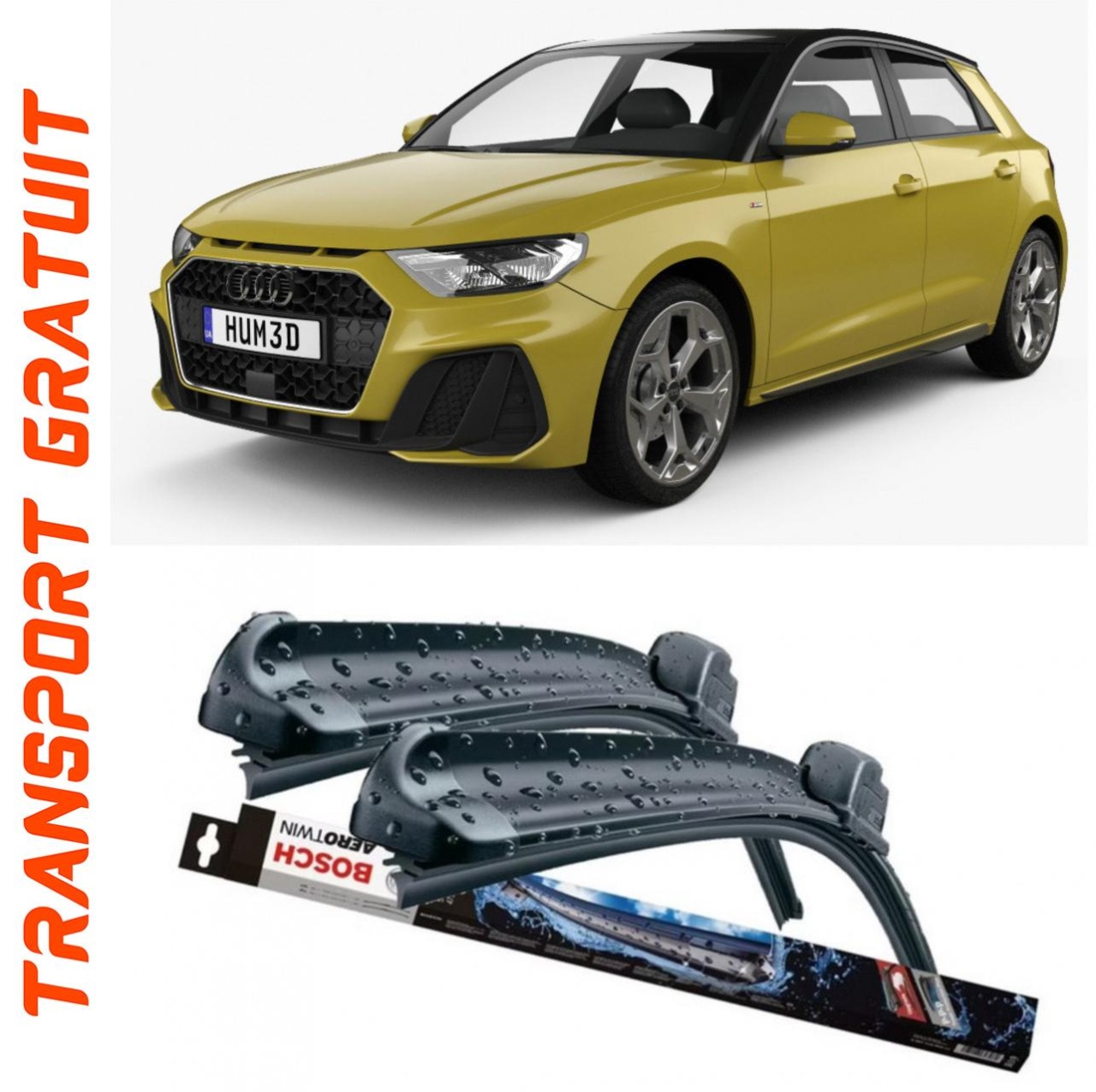 Stergatoare auto dedicat cu masina AUDI A1